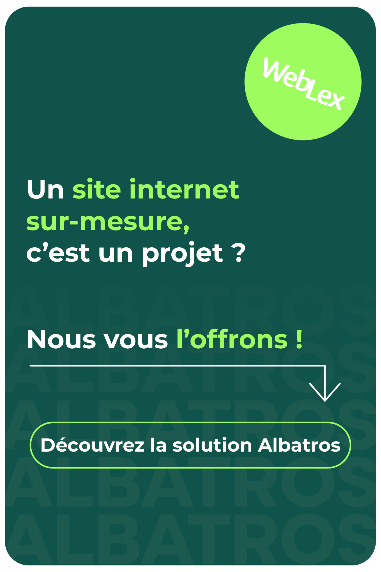 Votre cabinet mérite un site Internent sur-mesure. Nous vous l'offrons ! 