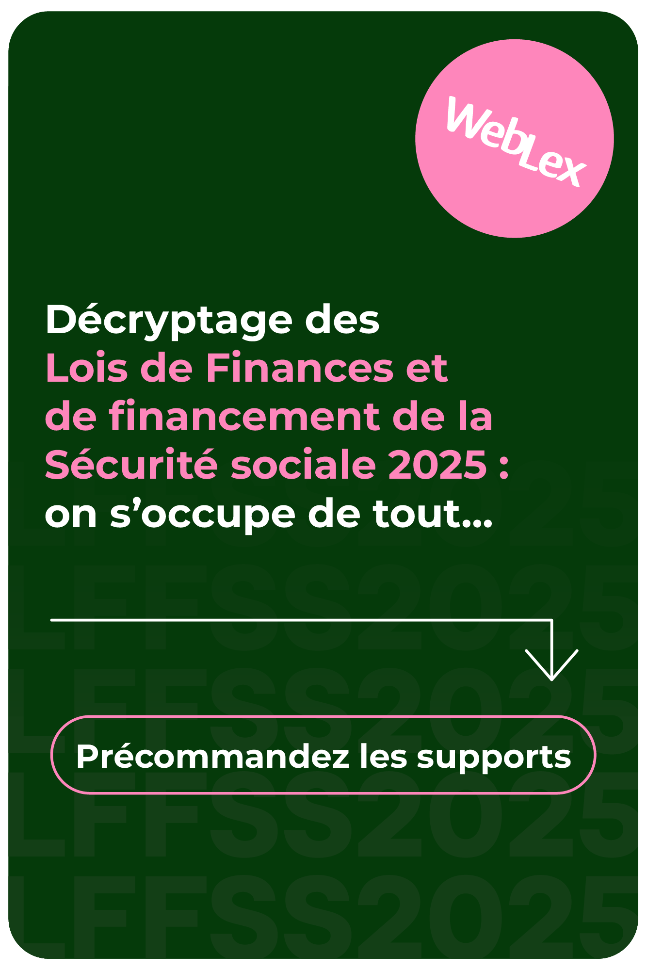 Supports Lois de finances 2025